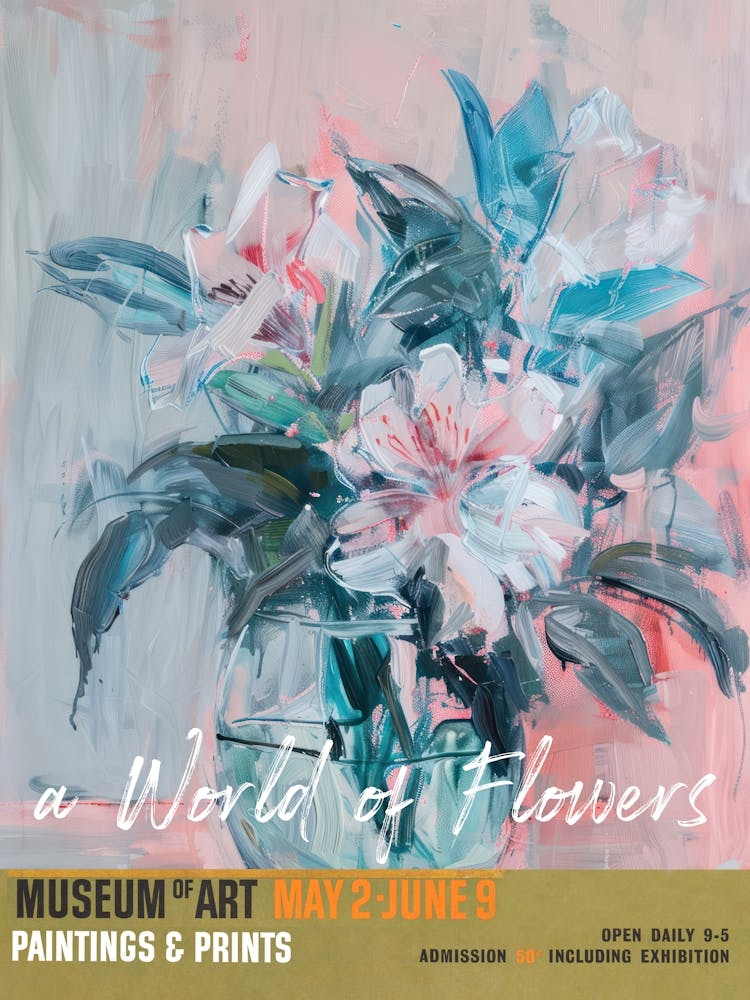 A World Of Flowers, Van Gogh Exhibition Hibiscus 1