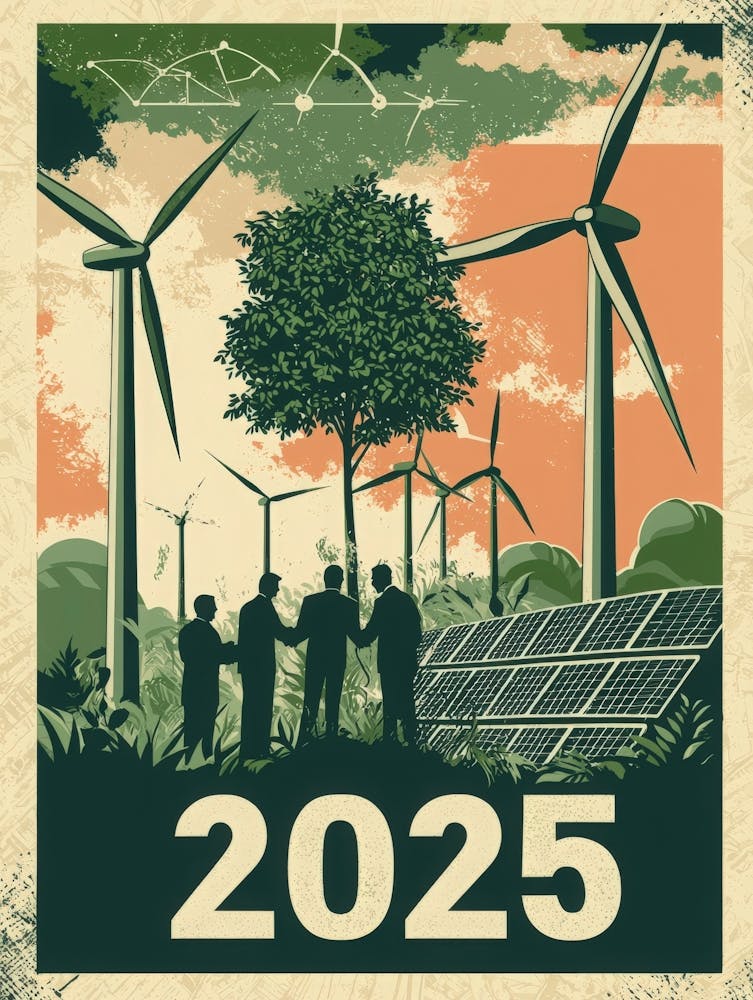 Aihrgdesign A Vintage Style Environmental Poster Imagining A 2