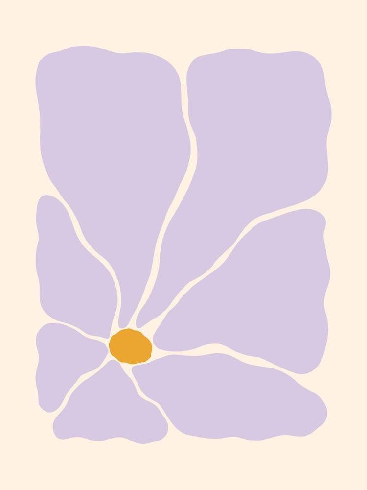 Abstract Flower 03 - Lavender