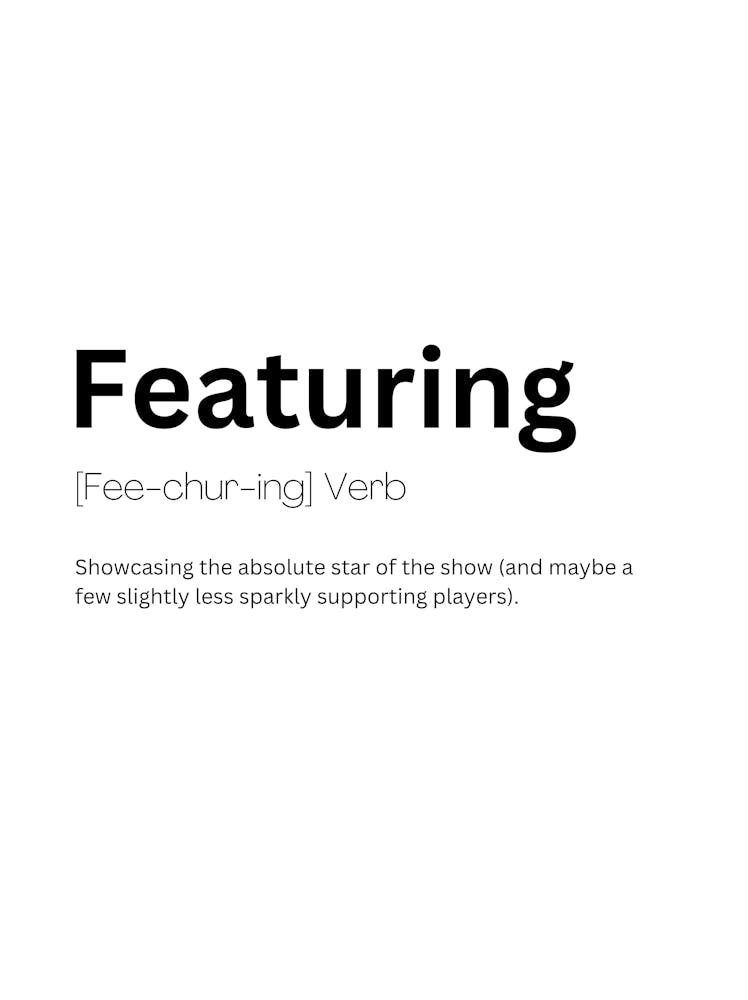 Featuring Definition Bedeutung
