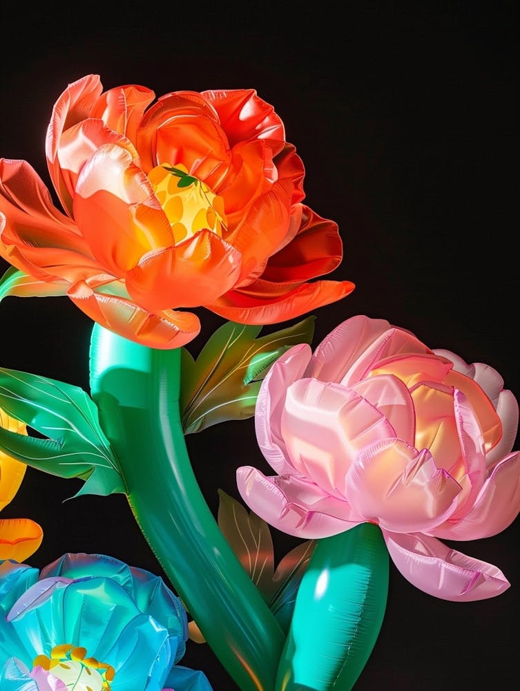 Bright Inflatable Flowers Peony 4
