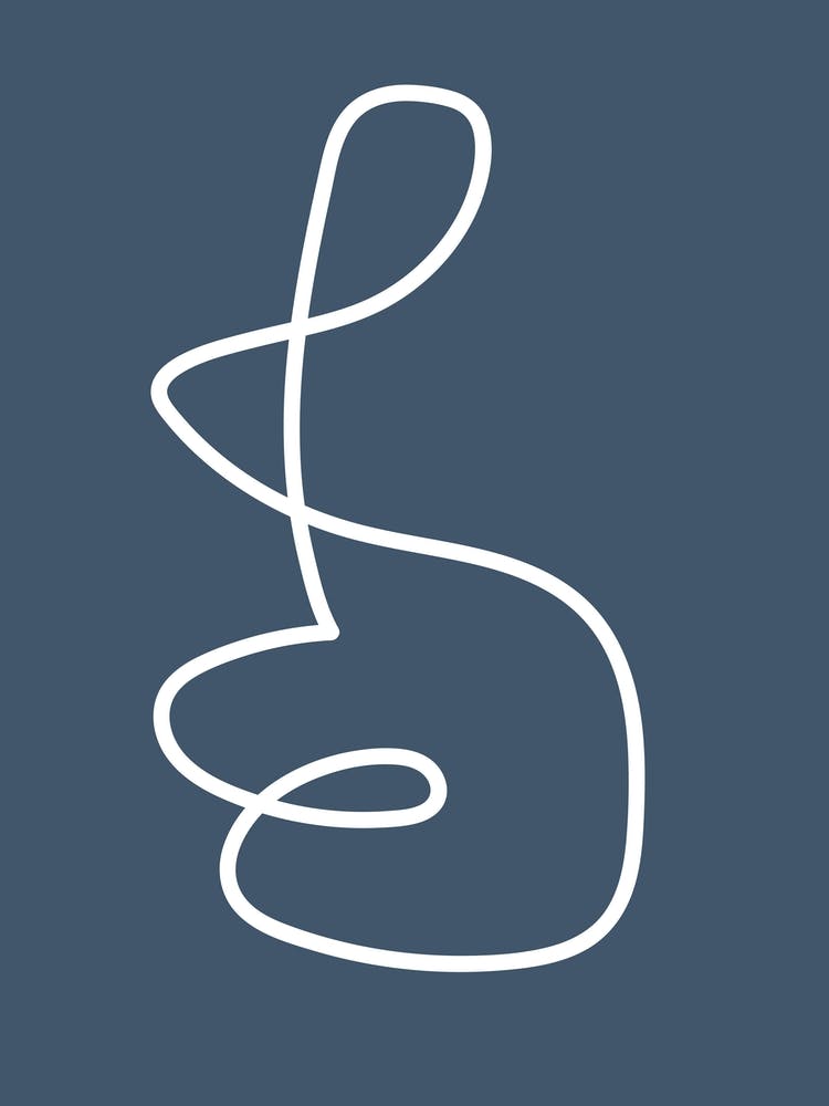 Abstract Lines Blue