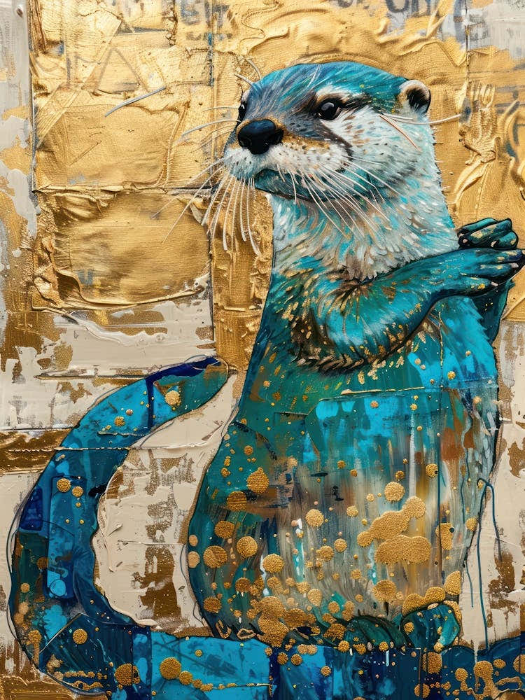 Otter Gold Effect Collage 2