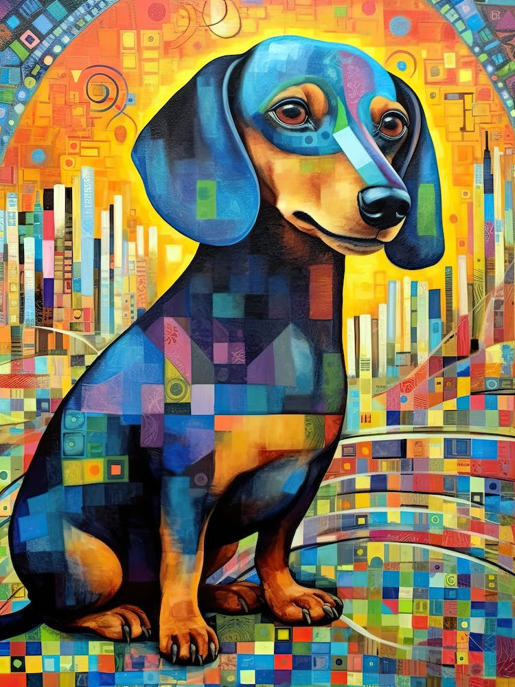 Dachshund abstract 2