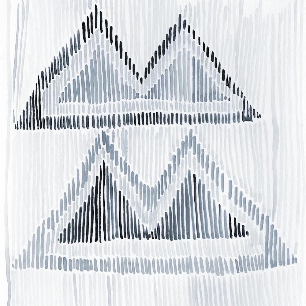 Chilili Watercolor Print In Blue