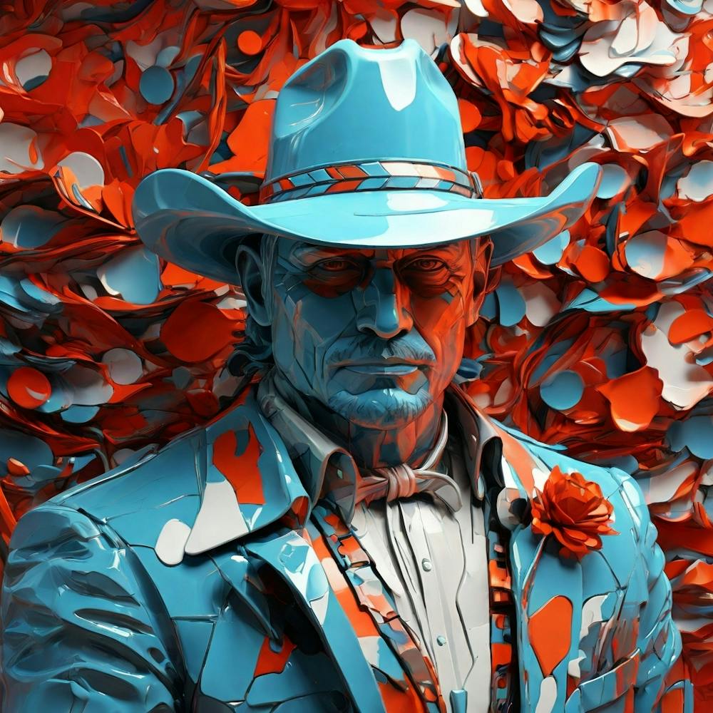 Blauer Cowboy