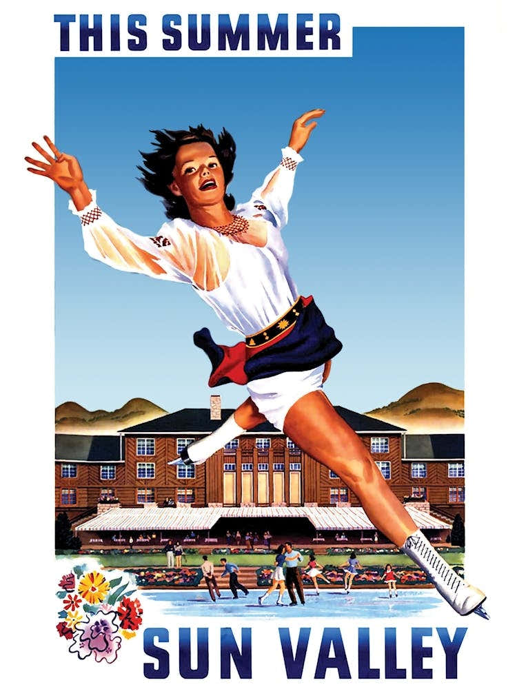 Sun Valley This Summer, Travel Poster