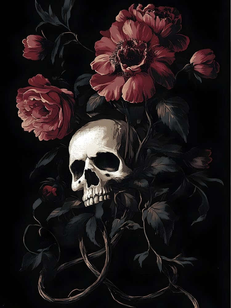 Skull And Roses