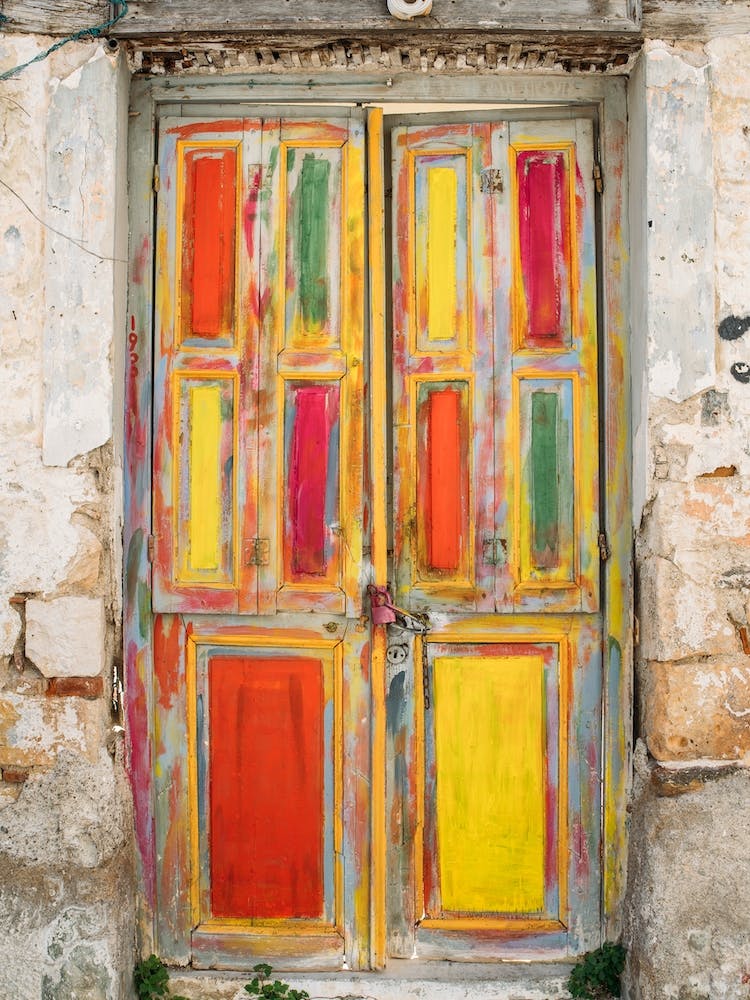 Painted Old Door