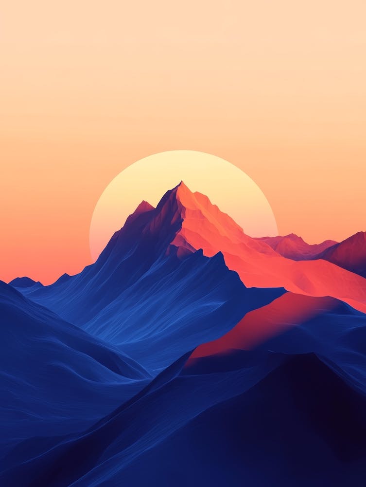 Sunset Mountain Landscape 5