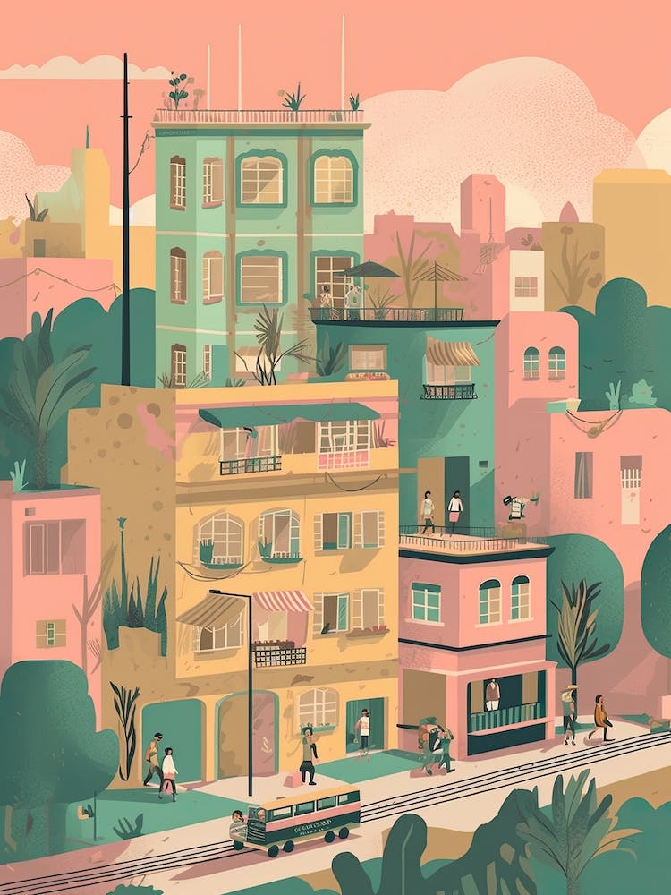 Mexico City Travel Illustration 1