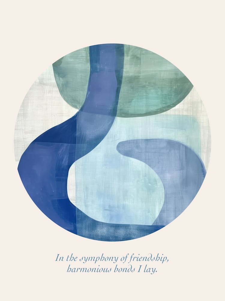 Affirmations In The Symphony Of Friendship, Harmonious Bonds I Lay