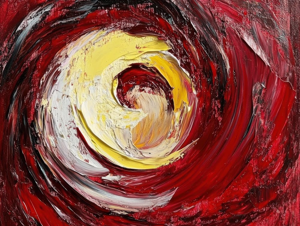 Red And Yellow Swirl