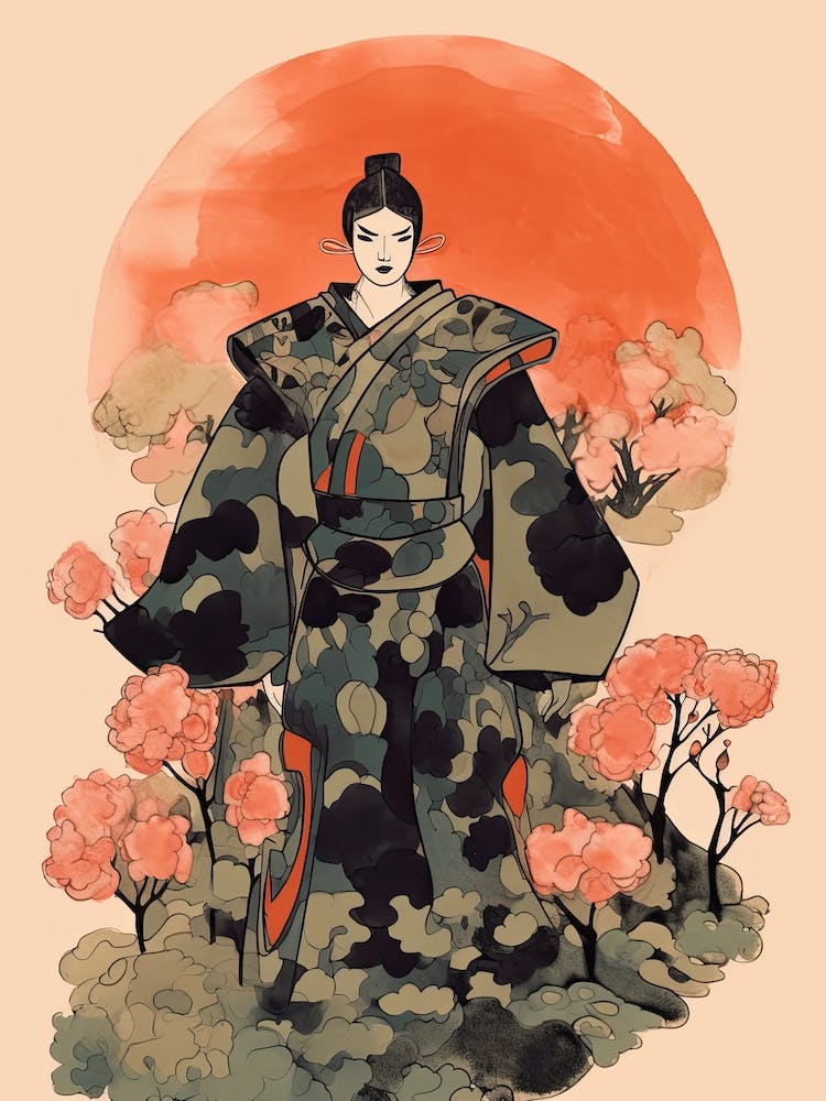 Female Samurai Onna Musha Illustration 6