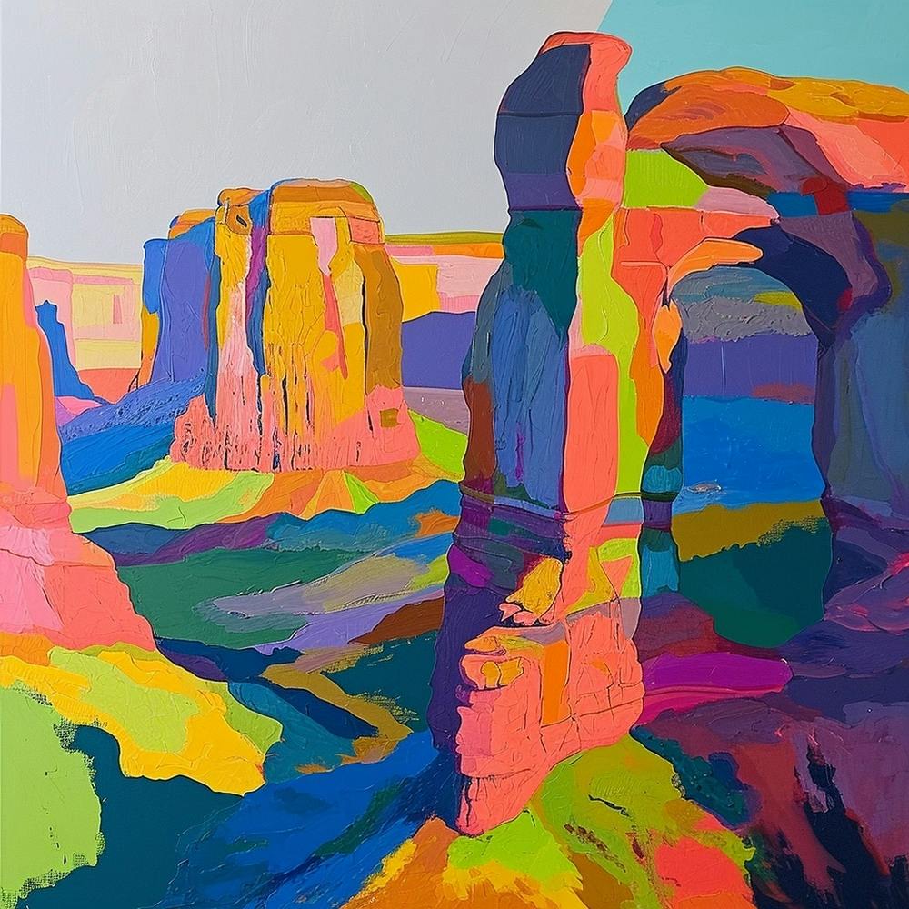 Colourful Abstract Arches National Park Usa 4