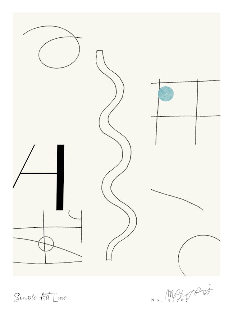 Simple art line no 61