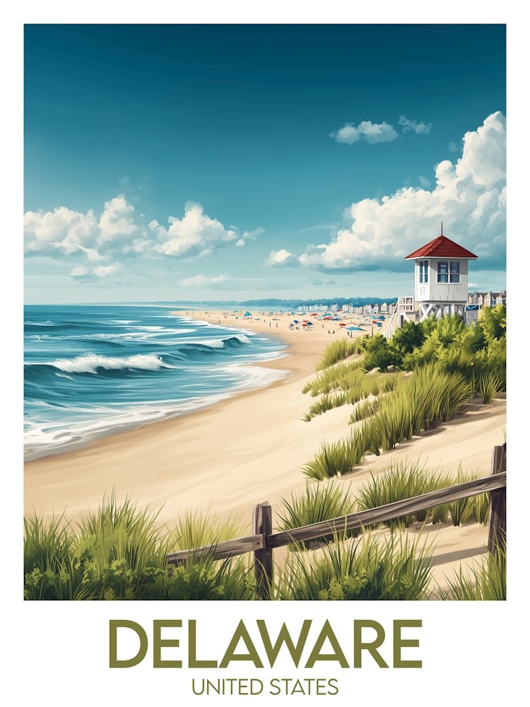 Affiche de voyage Delaware
