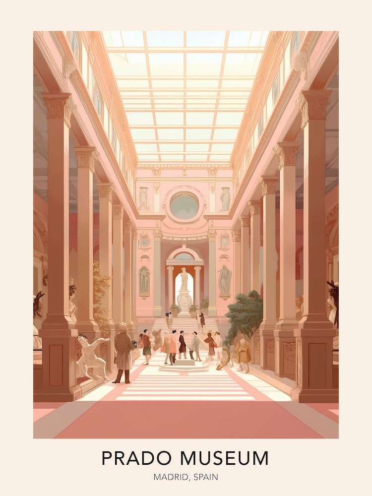 The Prado Museum Madrid Spain Travel Poster