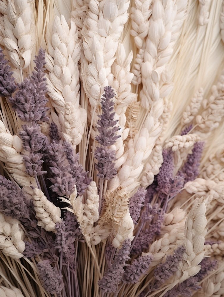 Boho Dried Flowers Lavender 6