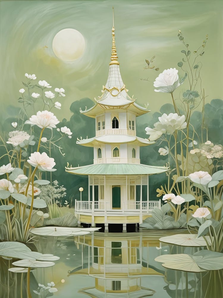 Pagoda In Greens