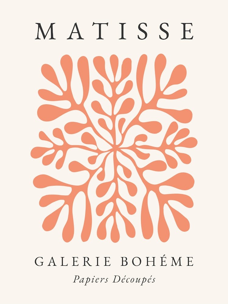 Matisse Orange Leaf Print 2