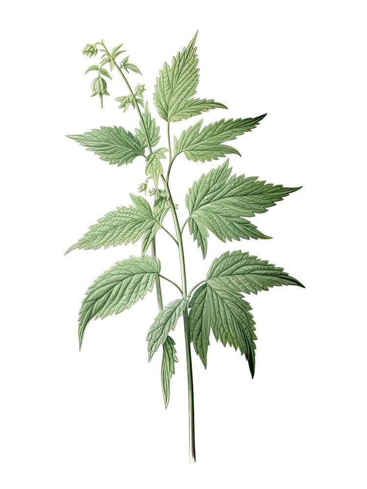 Stinging Nettle Vintage Botanical Herbs 3