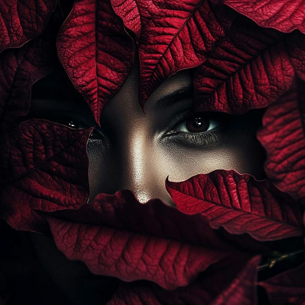 Red Poinsettia Leaves