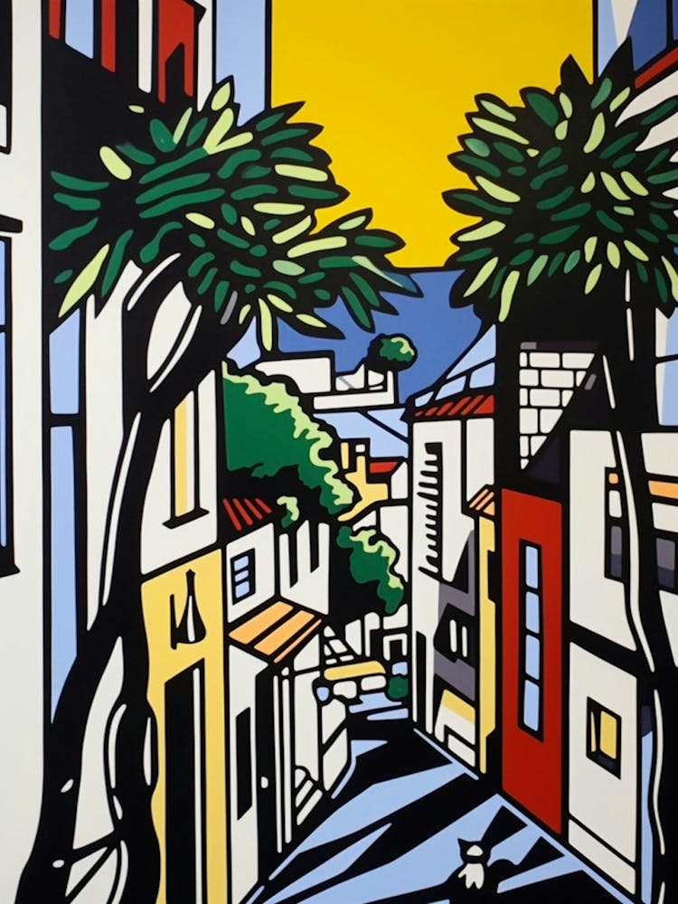 Gemälde Von Cape Town Im Stil Von Pop Art 1