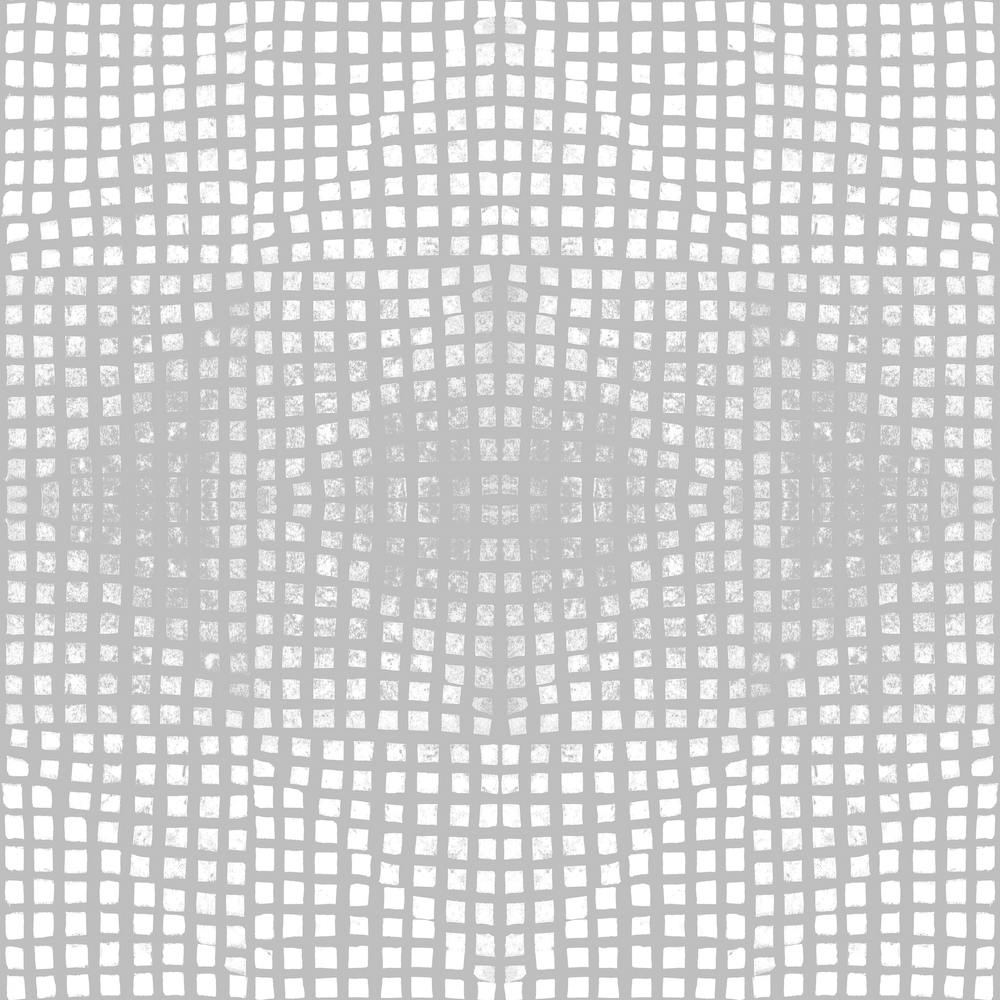 Gods Eye Block Print In Grey