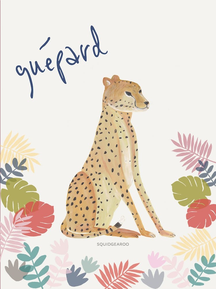 Cheetah In Pastel