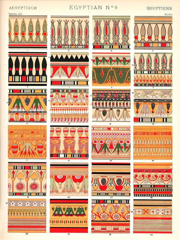 Vintage Pattern Illustration, Owen Jones