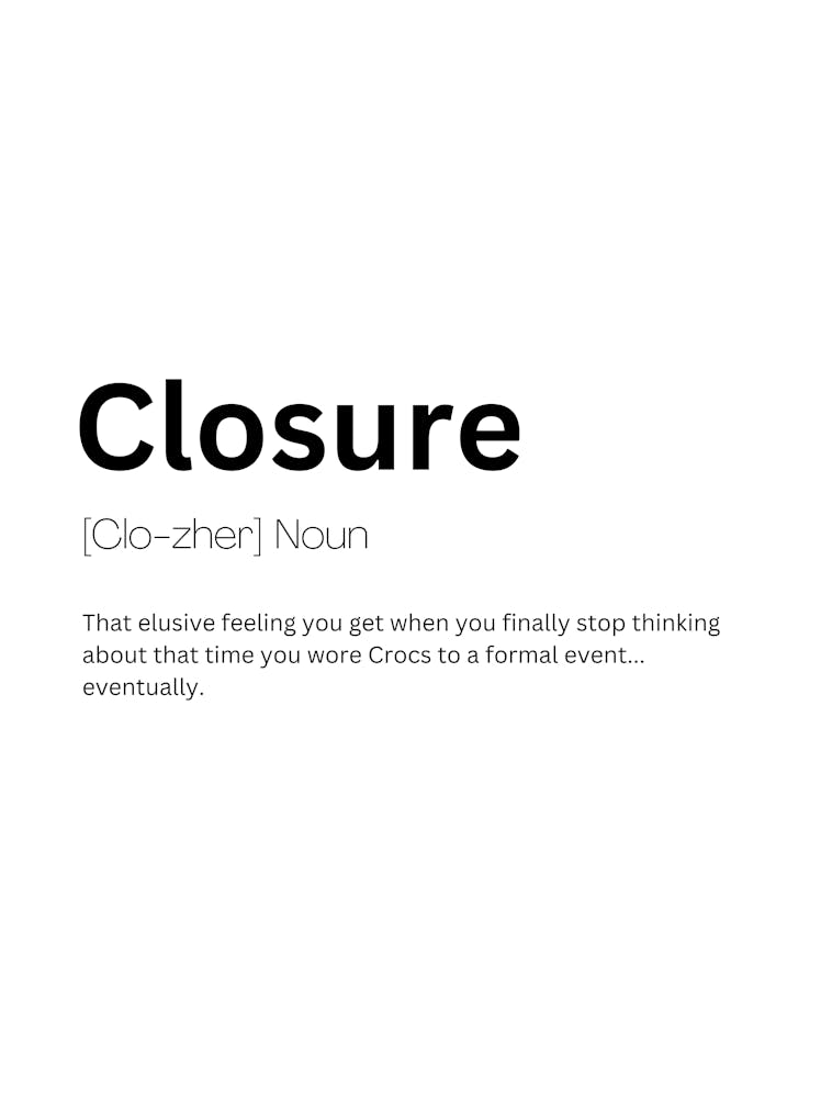 Closure Definition Meaning