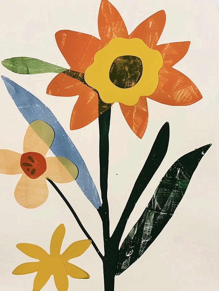 Painted Florals Daffodil 1