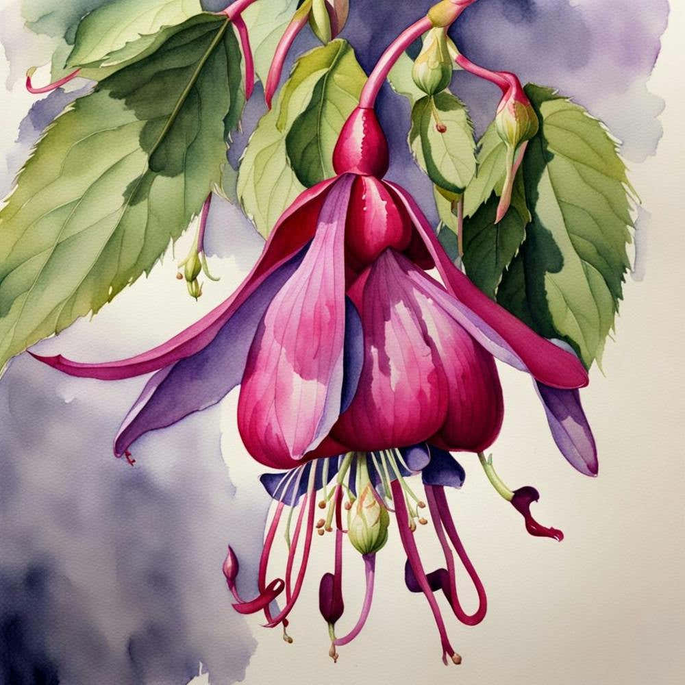 study of a fuchsia