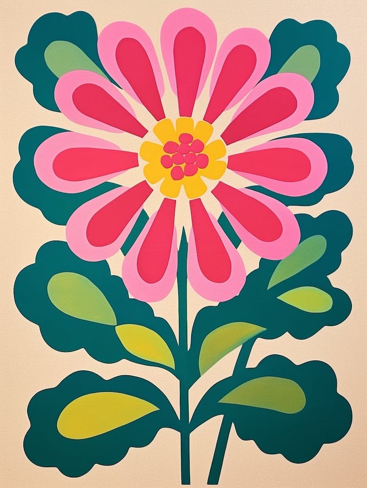 Cut Out Style Flower Art Everlasting Flower 2