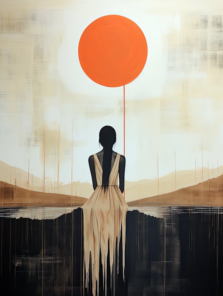 Sacred Sunlit Dance, Boho Art Style