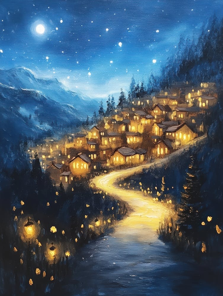 Village At Night