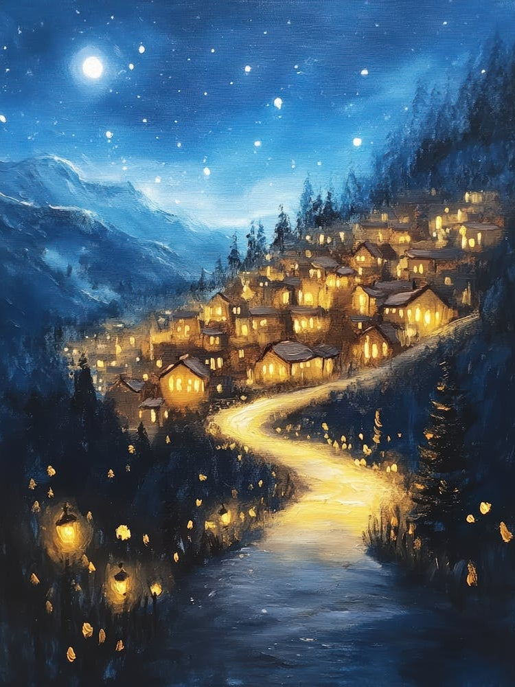 Village At Night