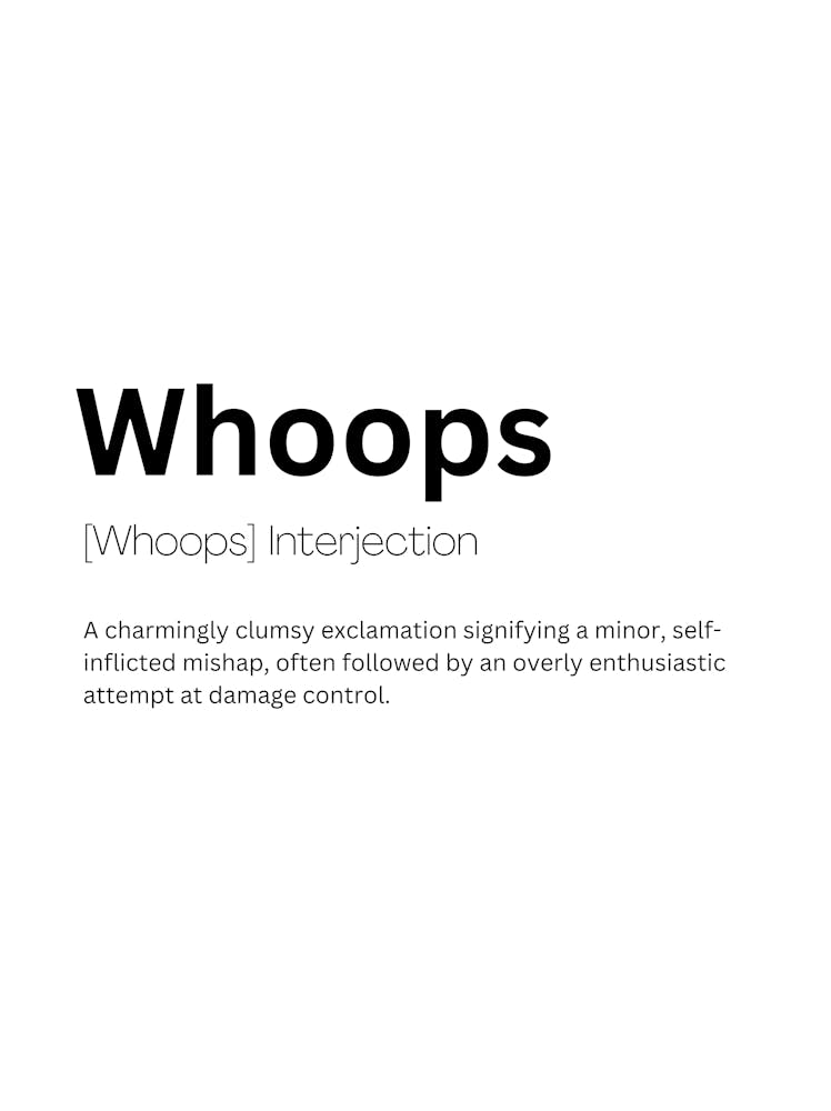 Whoops Definition Meaning