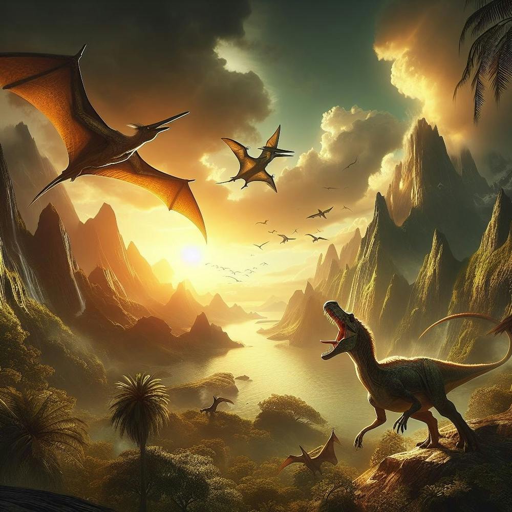 Combat de dinosaures