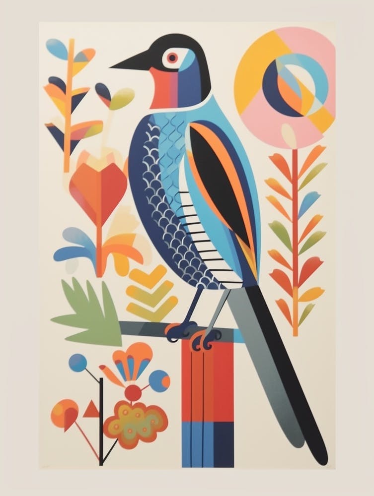 Colourful Scandi Bird Falcon 4