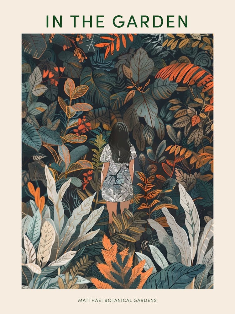 In The Garden Poster Matthaei Botanical Gardens Usa 3