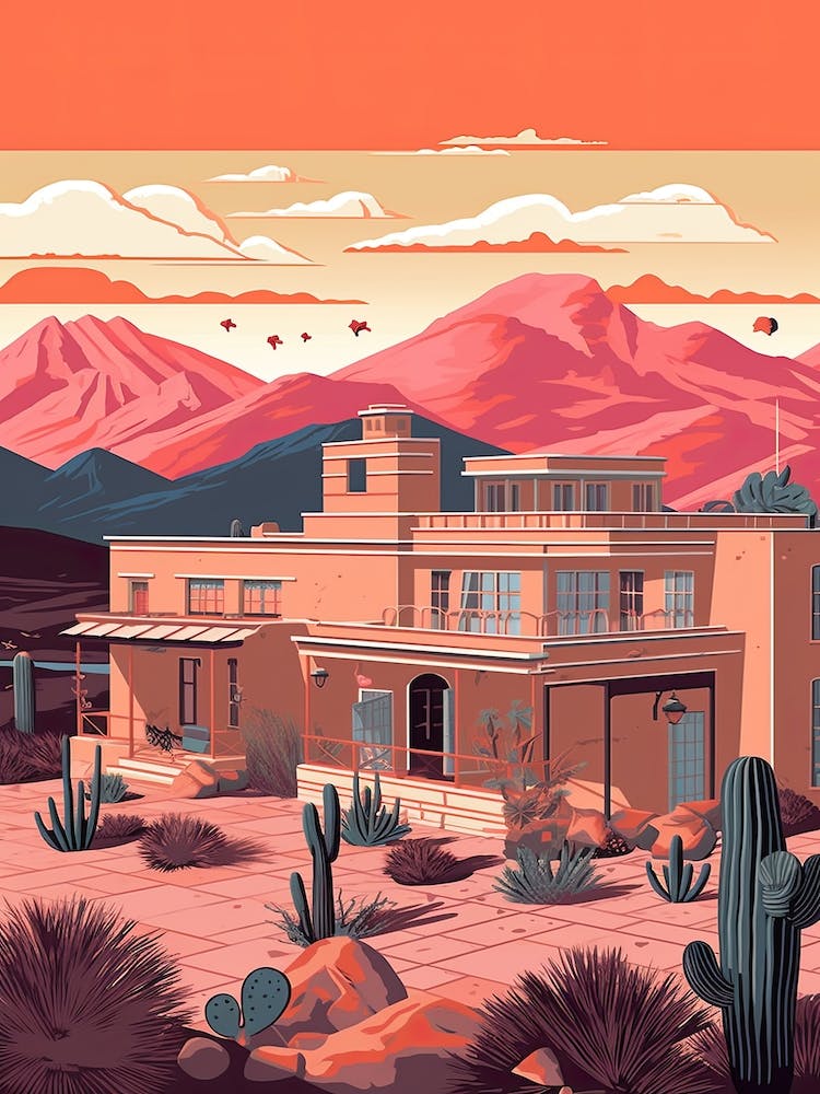 Monterrey Mexico Travel Illustration 4