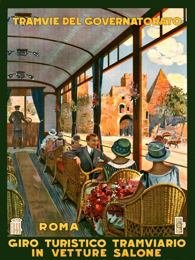 Roma Sightseeing From A Tram