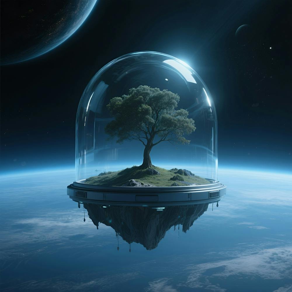 Baum in einer Glaskuppel 3