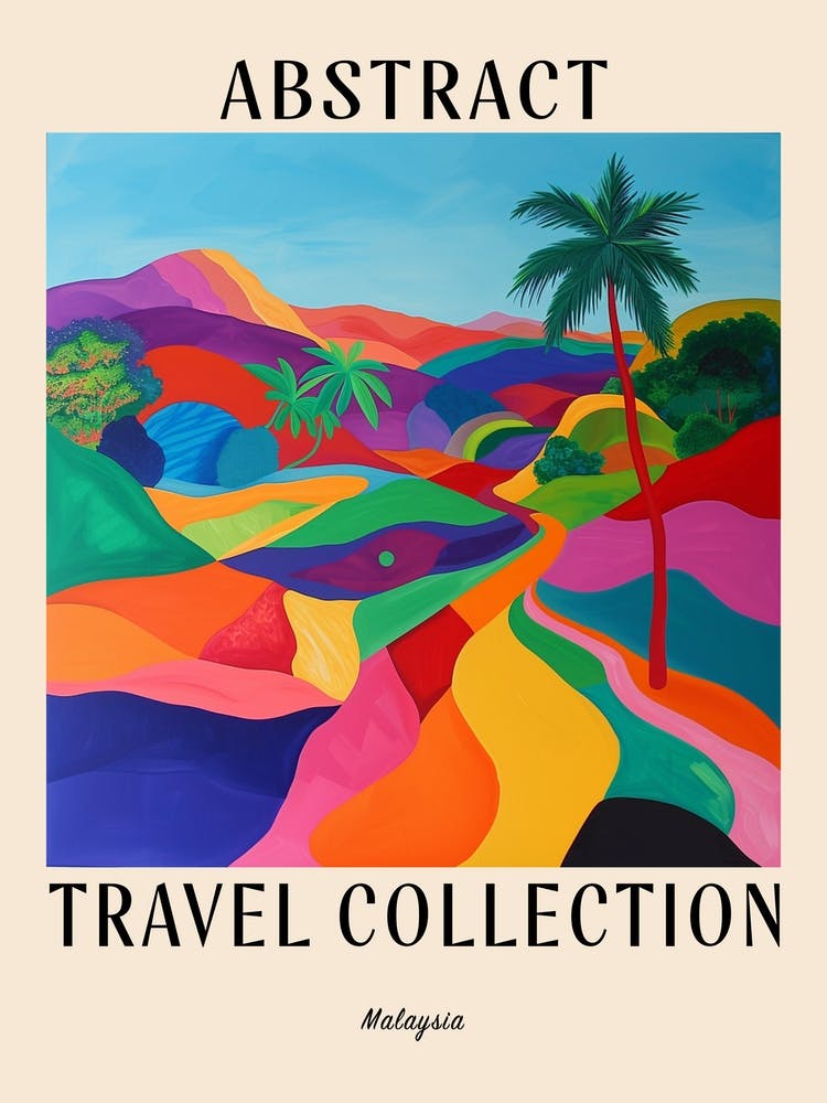 Abstract Travel Collection Poster Malaysia 1