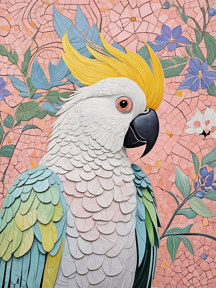 Mosaic Pastel Cockatoo