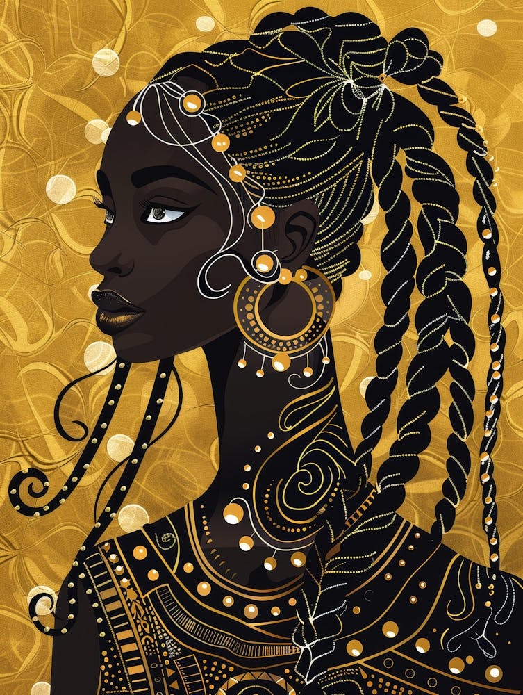 African Woman With Braids 3