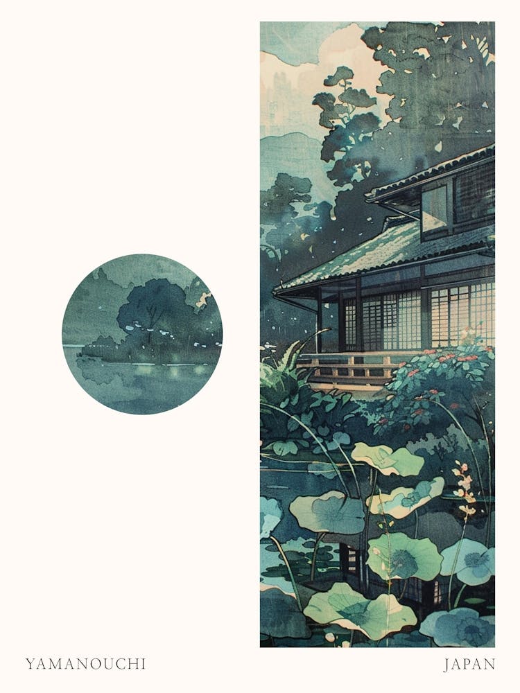 Yamanouchi Japan 1 Cut Out Travel Poster