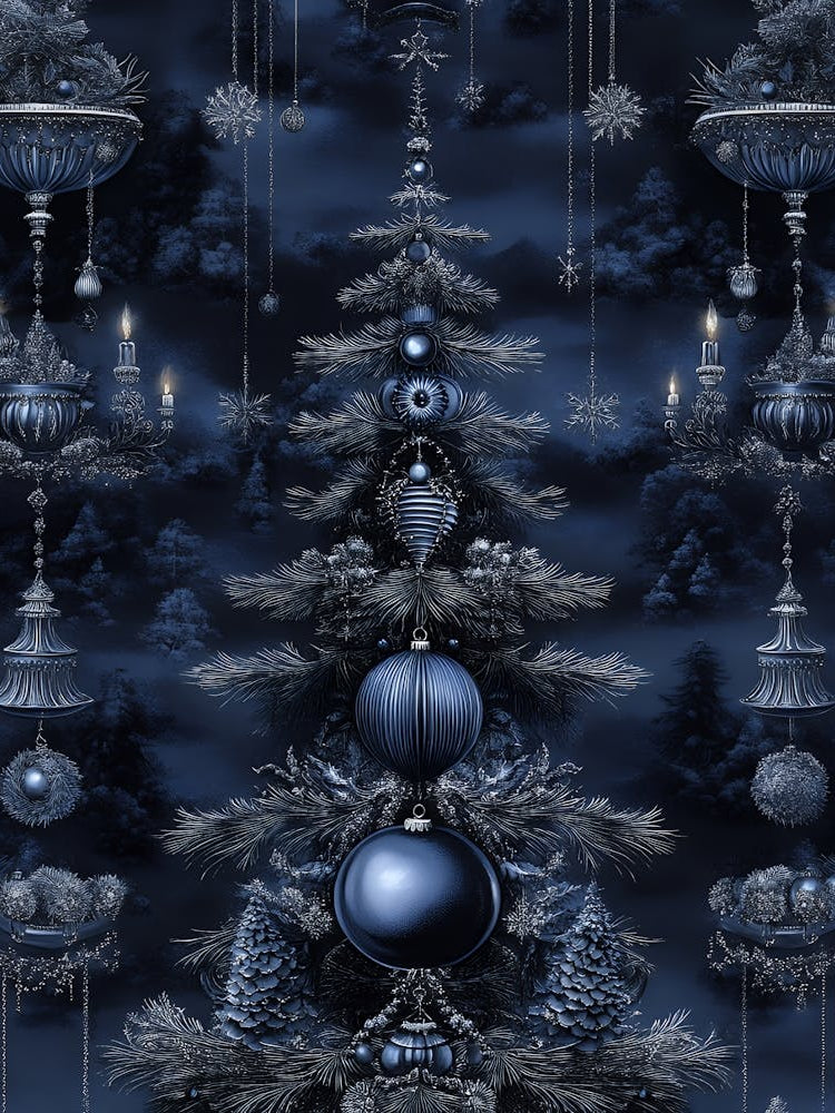 Blue Christmas Tree